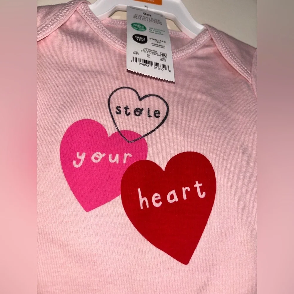 Carters Baby Girl Valentines Day Heart Tutu 2pc Set Size 9 Months